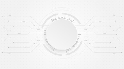 Obraz premium Abstract Digital Technology Cycle background.Business growth transformation Successful financial.