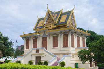 Obraz premium Cambodian royal palace library