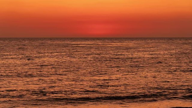 California Coastline Pacific Ocean Sunset Time Lapse