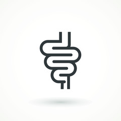 Intestines symbol or icon. digestive. Intestinal tract icon