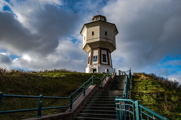 Fototapeta na wymiar Der Wasserturm zu Langeoog im Dezember