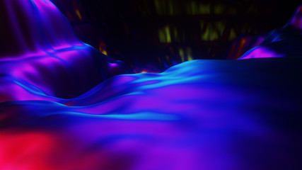 Fantasy universe and space background  ,volumetric lighting. 3d render © patpongstock