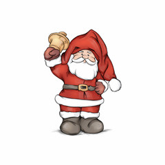 Nikolaus-Figur mit Glocke