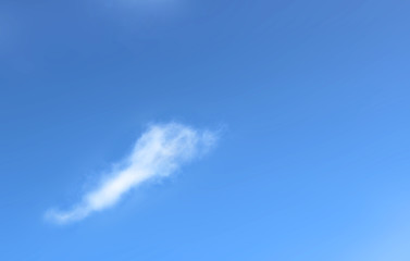 blue sky is covered by white clouds