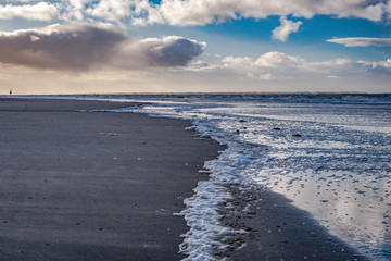 Strandsparziergang im Dezember