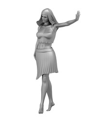 woman character, 3D rendering, illustration