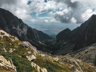 mountain landscape with river