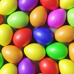 Easter eggs colorful background