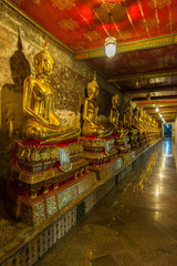 The golden Buddha in Thailand. 