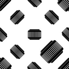 Air Filter Icon Seamless Pattern, Air Purifier Cleaner