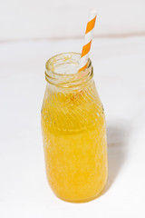 bottle of homemade citrus lemonade