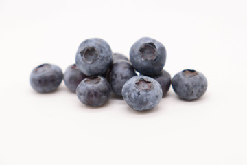 blueberries isolated on white background