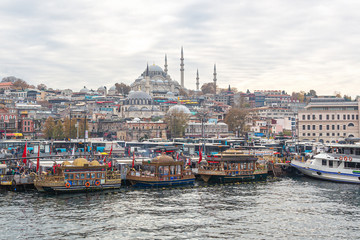 View of Istanbul from the Galata bridge