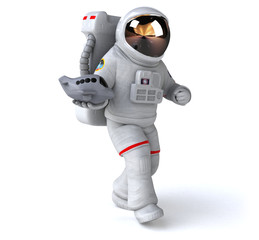 Fun astronaut - 3D Illustration
