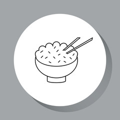 Food - line icon. Flat style. Template element  for web and mobile applications.