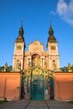 Basilica of the Visitation of the Virgin Mary in Święta Lipka (Holy Lime). Warmian-Masurian Voivodeship, Poland.