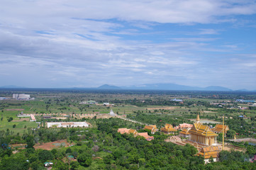 Fototapeta na wymiar Panoramic view in Cambodia