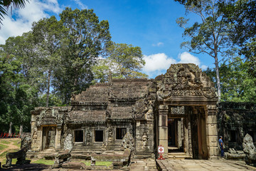 Prasat Banteay Kdei, The Citadel of Chambers is a Buddhist temple in Angkor, Siemreap Cambodia.