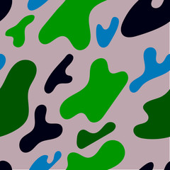 Seamless pattern with fluid spots.