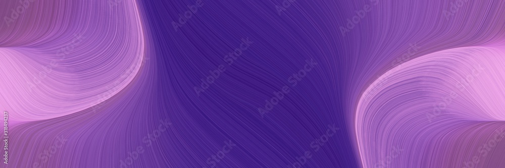 Leinwandbilder surreal header with moderate violet, antique fuchsia and plum colors. dynamic curved lines with fluid flowing waves and curves