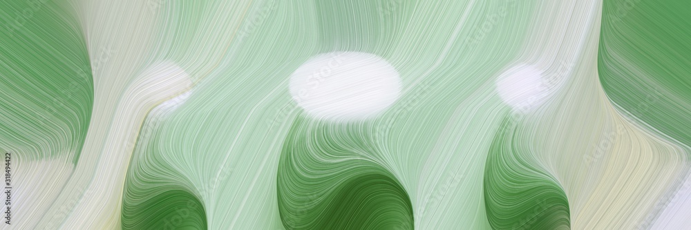 Poster modern banner with pastel gray, dark olive green and dim gray colors. dynamic curved lines with flui