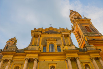 Cathedral in Menton, France.