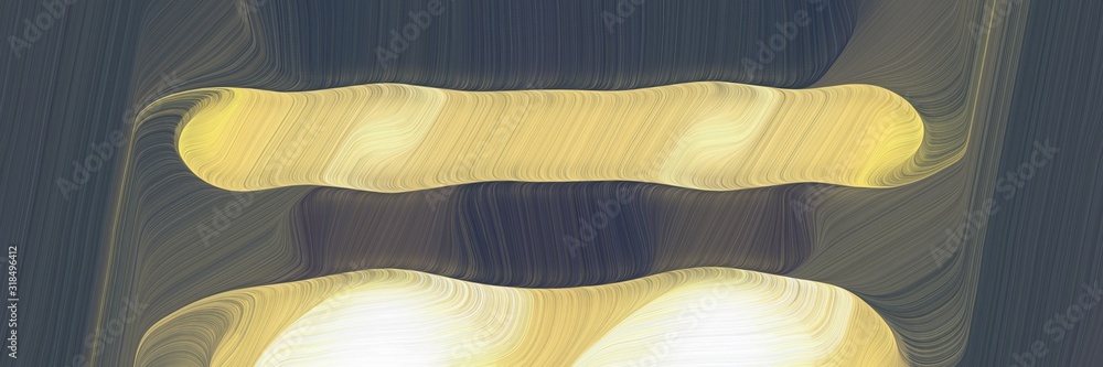 Poster moving header design with dark slate gray, burly wood and beige colors. dynamic curved lines with fluid flowing waves and curves
