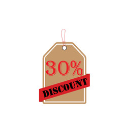 Discount offer tag icon. Shopping coupon symbol. Sale label tag with percentage sign. Black friday discount banner or coupon. Vector shopping label