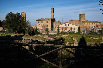 Foto di Volterra scattata dal parco archeologico.