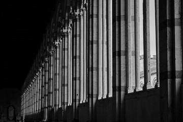 Foto scattata all'interno del Camposanto nella famosa Piazza dei Miracoli a Pisa.