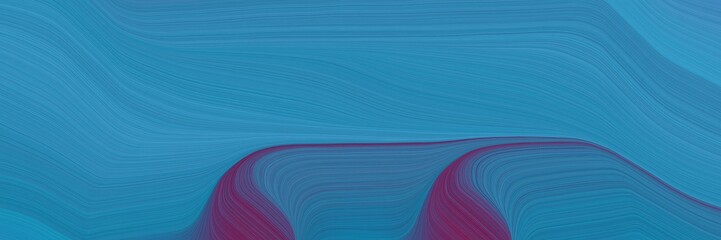 colorful banner with steel blue, old mauve and dark slate blue colors. dynamic curved lines with fluid flowing waves and curves