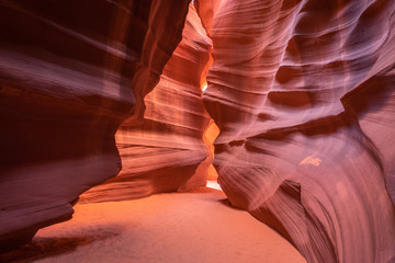 Narrow Passage in Antelope Canyon Near Page Arizona