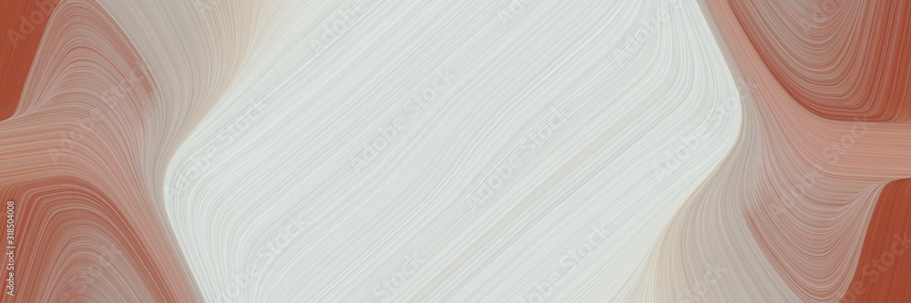 Poster colorful banner design with light gray, pastel brown and rosy brown colors. dynamic curved lines wit