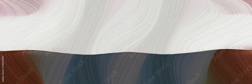 Poster flowing banner with light gray, dark slate gray and dim gray colors. dynamic curved lines with fluid