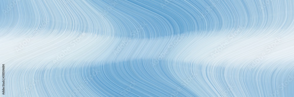 Poster artistic header design with light blue, sky blue and lavender colors. dynamic curved lines with flui