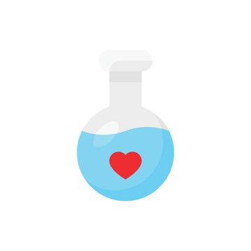 valentine day related romance love potion vector in flat design