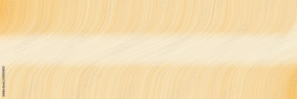 Poster flowing horizontal banner with wheat, papaya whip and khaki colors. dynamic curved lines with fluid 