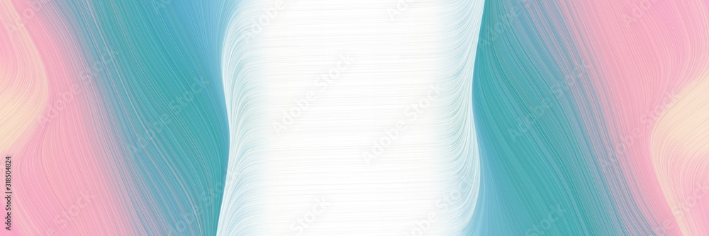 Poster dynamic header with cadet blue, baby pink and dark gray colors. dynamic curved lines with fluid flowing waves and curves
