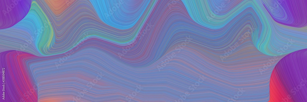 Aufkleber modern designed horizontal header with light slate gray, moderate violet and moderate pink colors. dynamic curved lines with fluid flowing waves and curves