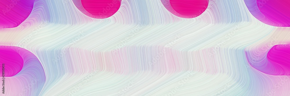 Aufkleber moving banner design with light gray, deep pink and pastel violet colors. dynamic curved lines with fluid flowing waves and curves