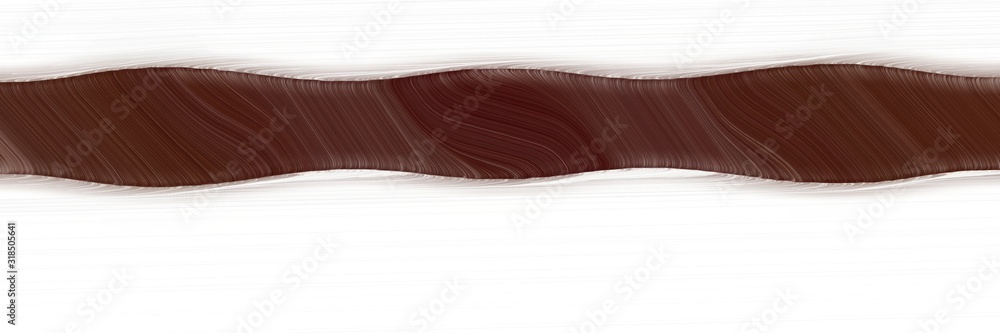 Poster moving designed horizontal banner with old mauve, linen and pastel brown colors. dynamic curved line