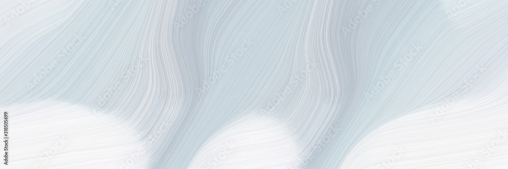 Poster flowing banner with light gray, white smoke and pastel blue colors. dynamic curved lines with fluid 
