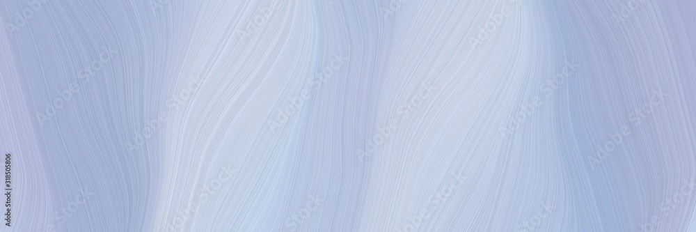 Poster moving banner design with light steel blue, light gray and lavender colors. dynamic curved lines wit