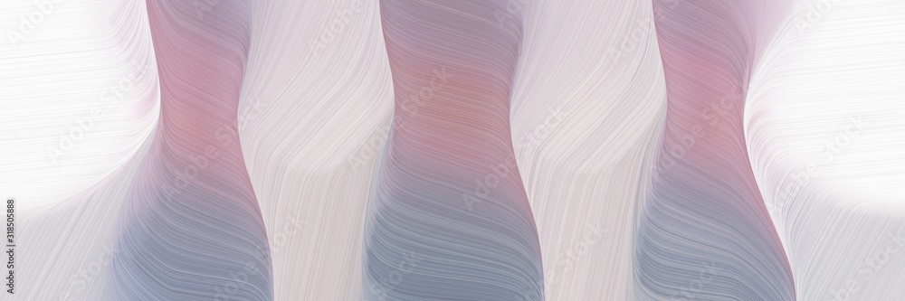 Poster modern designed horizontal header with light gray, rosy brown and light slate gray colors. dynamic curved lines with fluid flowing waves and curves