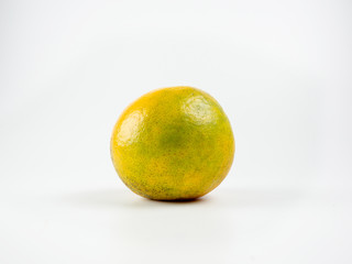 Orange fruit background , Citrus reticulata Blanco on white backgrond