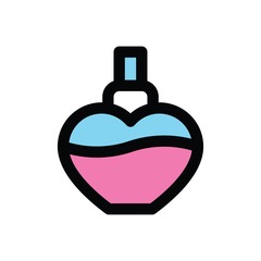 valentine day related romance love potion vector with editable stroke