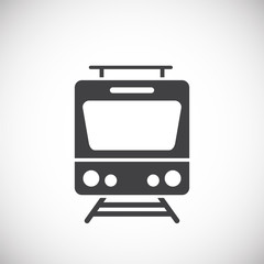 Fototapeta premium Transportation related icon on background for graphic and web design. Creative illustration concept symbol for web or mobile app