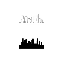 city skyline vector silhouette