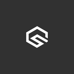 CS letter logo vector template