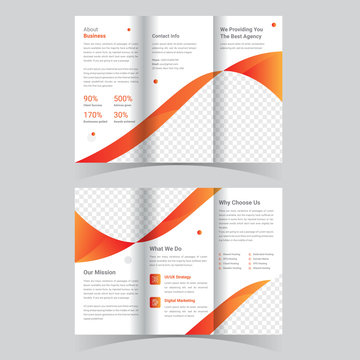 business trifold brochure template